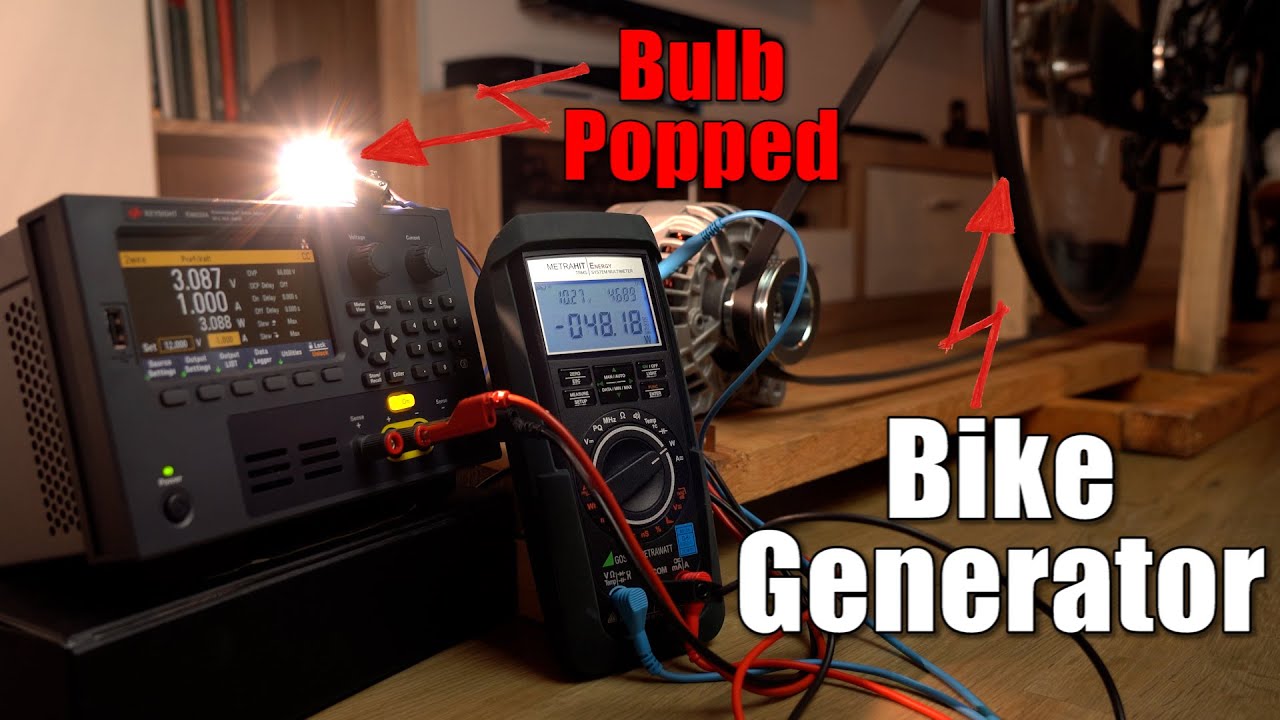 Producing 200W of Manmade Power! Bike Generator Upgrade with your comments!