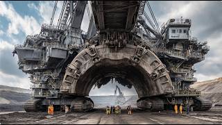 It Took 16 Trucks to Deliver One Machine. World's Most Powerful Mining Excavators in Action