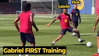 Gabriel Jesus SHOCKS Hansi Flick in FIRST Barça Training! 🔥