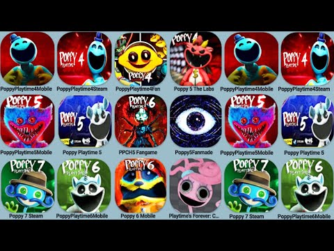 Poppy Playtime 4 Mobile Vs Poppy Playtime 4 Steam, Poppy Playtime 5 Mobile, Poppy Playtime 6 Fanmade