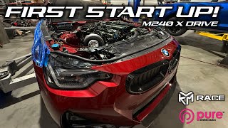 The 1000+hp BMW M240 RUNS!! The engine sounds so good!