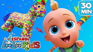 🎶🪅 Rompe la Pinata y Otra Canciones Infantiles 🫣🎵 | Musica para Ninos | LooLoo Kids Mix 📺