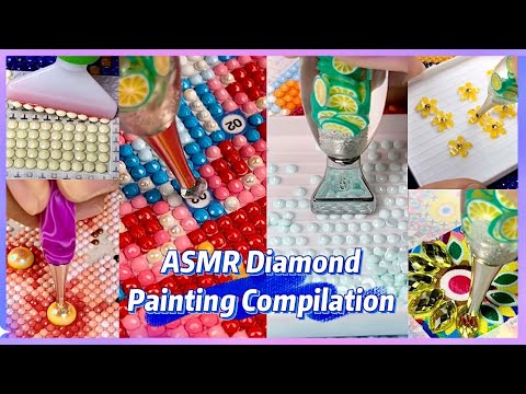 ⭐️ASMR⭐️ Diamond Painting Compilation Satisfying Video #diamondpainting #asmr #destress #diamondart