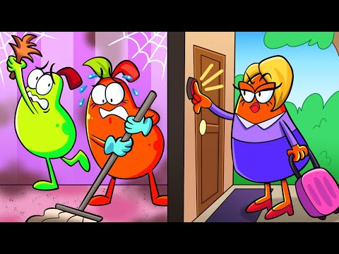 ¡Los padres visitan mi casa! 🍐 Historias familiares de La Pareja Pera