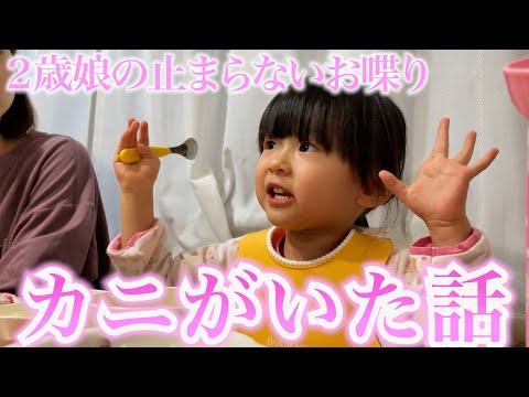 保育園とかで今日1日あったことを一生懸命話してくれる2歳娘
