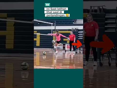 Ternyata seperti ini cara latihan Atlet volly ini pantesan #volleyball