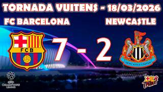 Barça 7 – 2 Newcastle. Tornada vuitens Champions League 2025-2026.