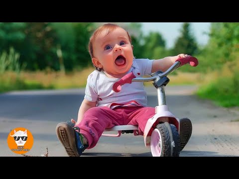 BABY TRICYCLE - SCREAMING Babies in Trouble with Tricycle ||  Funny Baby Videos - Just Funniest