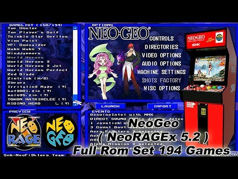 telecharger neoragex 5.0 + neo geo roms full set 181 games