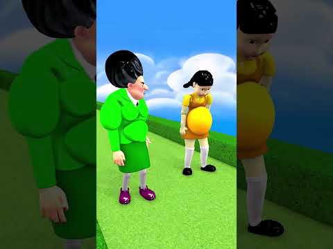 Run Body Fat 2 Fit Challenge Miss T vs Squid Girl in Scary Teacher 3D