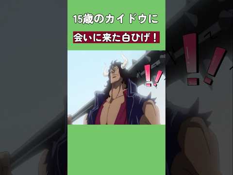 15歳のカイドウに会いに来た白ひげ!#ワンピース #onepiece
