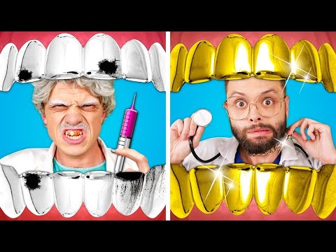 ¡DOCTOR RICO VS DOCTOR POBRE! Consejos Para Padres - Gadgets Geniales & Situaciones Divertidas