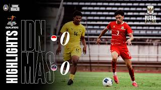 HIGHLIGHTS | Indonesia vs Malaysia - AFC U20 Asian Cup 2027 Qualifiers