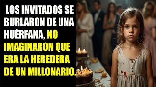 LOS INVITADOS SE BURLARON DE UNA HUÉRFANA, NO IMAGINARON QUE ERA LA HEREDERA DE UN MILLONARIO.