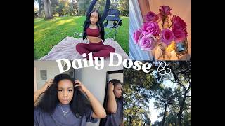 Daily Dose 💊 | Pharmacist 👩🏾‍⚕️| 💉 Flu Season 🦠 |  Hair Day 💆🏾‍♀️| Park Morning’s♥️|