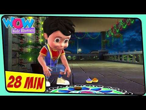 Diwali Song | English Rhymes for Kids | English Songs | Vir the robot boy