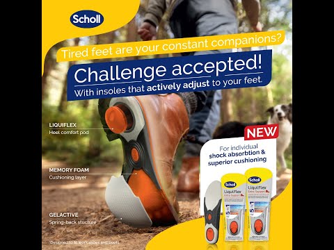 Scholl LiquiFlex ™ Extra Support Insoles are Scholl’s best ever insole.