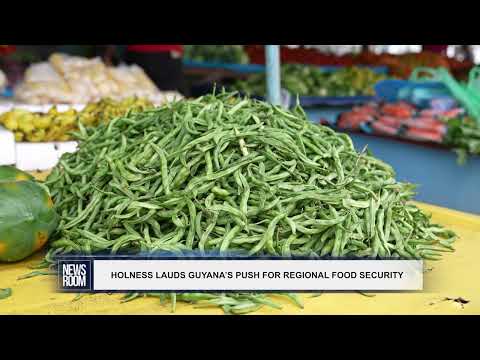 YouTube video thumbnail: Holness Lauds Guyana’S Push FOR Regional Food Security