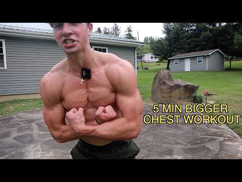 5-minute Chest-building Home Workout - No Equipment Needed!