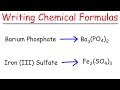 Writing Chemical Formulas for Ionic Compounds