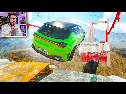 ACCIDENTES EXTREMOS EN UN PUENTE ROTO 💥 | BeamNG Drive