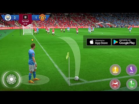 NOVO JOGO DE FUTEBOL 2024 REALISTA PRA IPHONE E ANDROID - MELHOR QUE DREAM LEAGUE SOCCER!