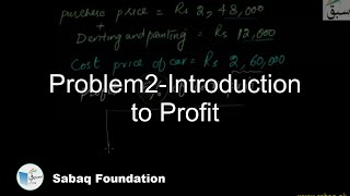 Problem2-Introduction to Profit