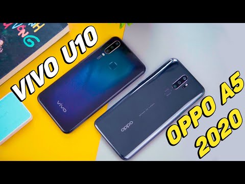 (VIETNAMESE) So sánh Vivo U10 vs OPPO A5 2020: 4 triệu chính hãng chọn máy nào?
