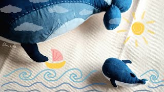 THE WHALE (From an old pillow and scraps of fabric) | DinLife