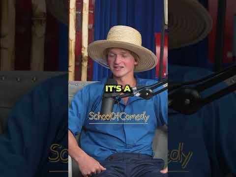 Theo Von asks an Amish about flirting😂🤣😭 #theovon #thispastweekend
