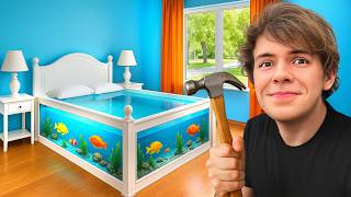 I Turned My Bed Into A Fish Tank!