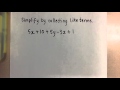 Simplifying Polynomial Expressions and Concepts