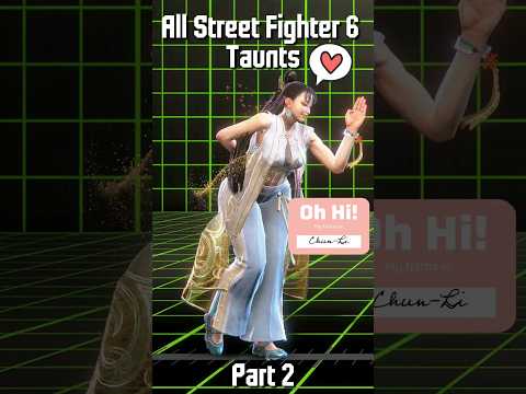 All Street Fighter 6 Taunts - Part 2 #StreetFighter6 #Capcom #streetfighter #sf6 #スト6 #shorts