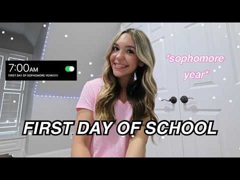 GRWM: first day of SOPHOMORE year + what's in my backpack