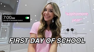 GRWM: first day of SOPHOMORE year + what's in my backpack