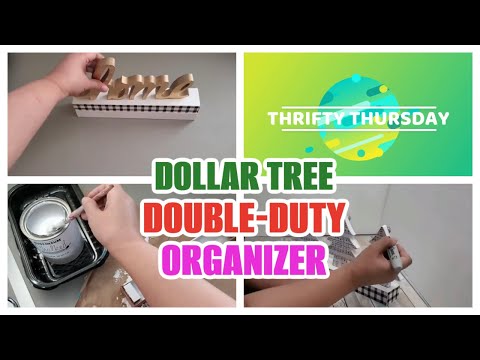 DOLLAR TREE DIY HIDDEN ORGANIZER | DOUBLE-DUTY ORGANIZER COMPACT AND DUAL-PURPOSE ORGANIZER HACK