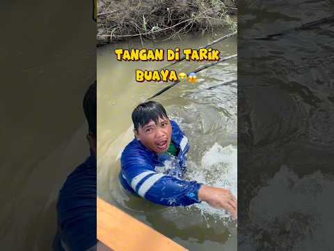 Menegangkan..!!!😱 Tangan Di Tarik BUAYA!!!?😱😭 #mancing #fishing #buaya #predator #sidat #babon
