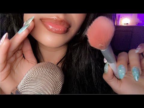 ASMR~ Personal Attention & Mouth Sounds (Plucking, Affirmations, Face Brushing + MORE)