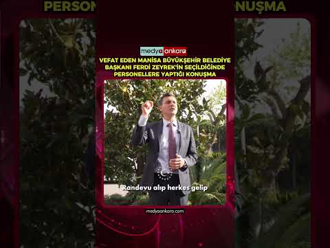 Ferdi Zeyrek'in Manisa Büyükşehir Belediye başkanı seçildiğinde yaptığı konuşma