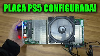 CONFIGURANDO TUDO NA PLACA DE 700 REAIS COM CHIP DE PS5! AGORA É SÓ CURTIR!