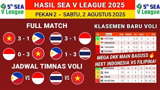 Hasil Sea v league 2025 hari ini - Indonesia vs Thailand - klasemen Sea v league 2025 terbaru