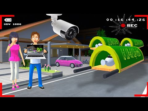 Yuta Mio Panik CCTV Merekam PASUKAN HANTU KERANDA TERBANG di Depan Rumah😱| Sakura School Simulator