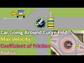 Maximum Velocity and Friction in Circular Motion