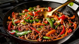The Most Delicious Ground Beef Stir-Fry in 15 Minutes – So Easy!