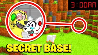 Minecraft : Whats Inside The TYLER AND SNOWI SECRET BASE At 3AM?