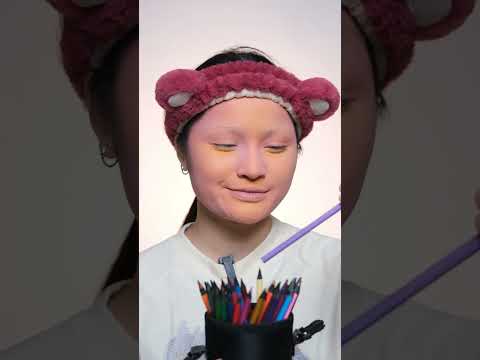 Thử Thách Makeup Theo Bút Màu Phần bar😂 #Shorts | Lie Makeup