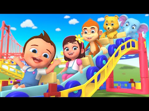Kids Play with Baby Train Toy Set | Fun Learning Cartoon Animals & Roller Coaster Ride for Toddlers