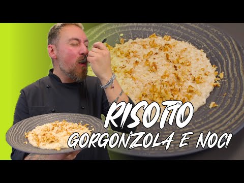 RISOTTO AL GORGONZOLA,noci e caffè| cremosissimoooo 🤤- ricetta di Federico Fusca