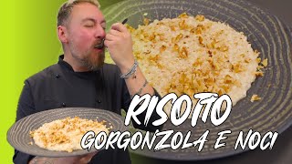 RISOTTO AL GORGONZOLA,noci e caffè| cremosissimoooo 🤤- ricetta di Federico Fusca