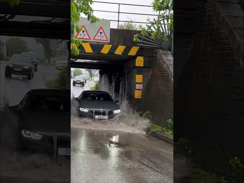 BMW DESTROYED #flood #flooded #ohno #oops  #floods #fail #fails  #carvsflood #baddrivers #baddriving